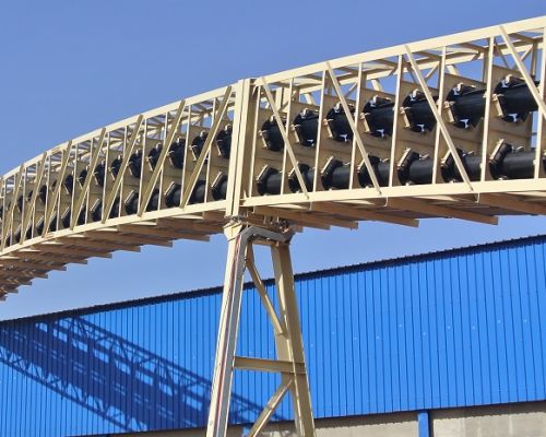 Pipe Belt Conveyor para sa Maramihang Materyales